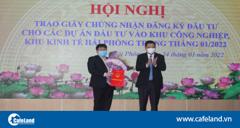 Read more about the article Hải Phòng: Trao chứng nhận đăng ký đầu tư 5 dự án, tổng vốn 229 triệu USD