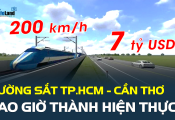 Tuyến đường sắt TP.HCM - Cần Thơ 7 tỷ USD, chạy 200km/h, bao giờ thành hiện thực?