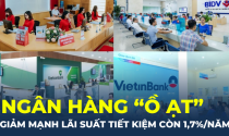 Ngân hàng ồ ạt giảm mạnh lãi suất tiết kiệm xuống còn 1,7%/năm