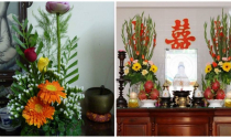 Cách cắm hoa Tết để bàn thờ đón tài lộc