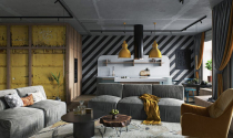 Ngôi nhà tràn đầy năng lượng với điểm nhấn màu vàng