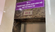 Chung cư cao cấp dán biển báo lạ ‘thang máy cho căn hộ nợ phí dịch vụ’