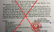 Văn bản tạm dừng khởi động dự án mới ở Lạng Sơn là giả mạo