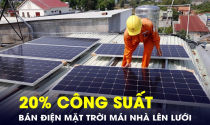 Được bán tới 20% công suất lắp đặt điện mặt trời mái nhà