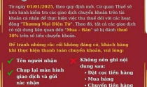 Ngành thuế không truy cập tài khoản cá nhân để thu thuế 10% đối với giao dịch thương mại điện tử