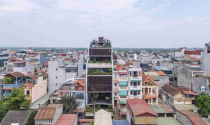 Nhà 7 tầng ba thế hệ giữa Hà Nội có ốc đảo xanh, hồ bơi trên cao