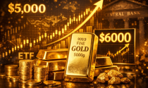 Vàng vượt 5.000 USD, ngân hàng Pháp dự báo sớm lên 6.000 USD ngay trong năm nay