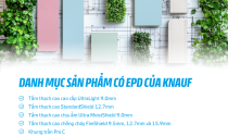 Knauf - đơn vị thạch cao tiên phong có EPD cho tấm thạch cao và khung kim loại