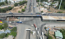Toàn cảnh công trường nút giao Mỹ Thủy tại cửa ngõ cảng Cát Lái