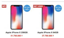 Sau một ngày về Việt Nam, iPhone X mất giá hơn 20 triệu đồng