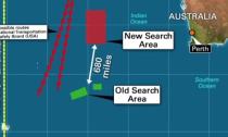 Máy bay tìm MH370 thấy các vật thể nhiều màu trôi nổi