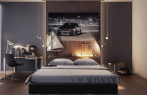 Cách trang trí phòng ngủ đẹp phong cách nam tính