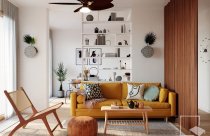 Căn hộ tươi mới, trẻ trung với trang trí sáng tạo