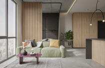 Căn hộ 40 m2 tối giản nhưng vô cùng ấm cúng, hiện đại