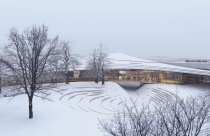 Thiết kế thư viện cong đầy độc đáo ở Na Uy