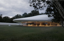 Trung tâm văn hóa đa năng hình đám mây lơ lửng ở Trung Quốc