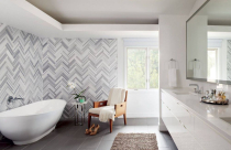 Cách trang trí kết hợp họa tiết xương cá vào không gian nhà bạn