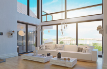 Bí quyết thiết kế căn hộ với cửa sổ kính từ sàn đến trần nhà