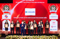 Khang Điền được vinh danh Top 50 công ty đại chúng uy tín và hiệu quả