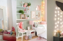 Ý tưởng trang trí phòng trẻ em với đèn dây
