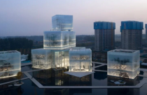 Trung tâm văn hóa tựa như một chồng đá độc đáo ở Trung Quốc