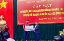 Đất Xanh Miền Trung khen thưởng 130 triệu đồng cho đoàn thể thao tỉnh Quảng Bình