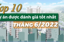 Top 10 dự án được đánh giá tốt nhất tháng 6/2022