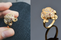 Nhẫn cóc thiềm thừ mang may mắn, hút tài lộc cho gia chủ