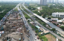 Cận cảnh công trường xây dựng nút giao thông lớn nhất TP.HCM sau nửa năm thi công
