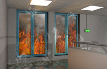 Kính chống cháy ngăn chặn lửa, khói và khí độc trong thời gian bao lâu?