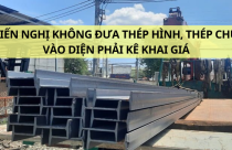 UBND tỉnh Bình Định kiến nghị không đưa thép hình, thép chữ, thép ống… vào diện phải kê khai giá