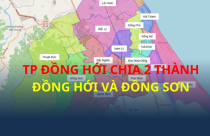 TP Đồng Hới trình phương án thành 2 phường Đồng Hới và Đồng Sơn
