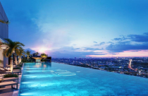 Xuất hiện cặp hồ bơi vô cực trên tầng 40 dự án The Gió Riverside