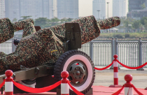 Triển khai trận địa pháo cho ngày hội lớn