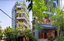Cải tạo nhà cũ 6 tầng đa năng đầy sáng tạo kết hợp sống và làm việc giữa đô thị Hà Nội