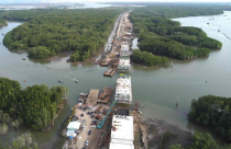 Chủ tịch UBND tỉnh Bà Rịa - Vũng Tàu kiểm tra tiến độ dự án cầu Phước An và đường 991B