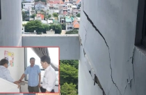 Chung cư ở TP.HCM xuất hiện vết nứt lớn trên tầng 16: Sở Xây dựng kiểm tra, chỉ đạo nóng