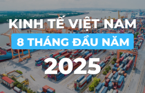 Bức tranh kinh tế Việt Nam 8 tháng đầu năm 2025 qua những con số