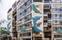 Nhà 9 tầng Hà Nội phân tách công năng: căn hộ dịch vụ và penthouse riêng biệt