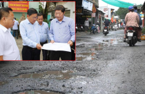 Lãnh đạo tỉnh An Giang khảo sát dự án cải tạo, nâng cấp đường tỉnh 961