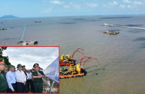 Cập nhật tiến độ công trình CẦU VƯỢT BIỂN dài nhất Việt Nam