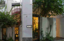 Xây nhà 70m2 trên đất xiên góc TPHCM ưu tiên thiết kế lùi cấp tăng chiều sâu