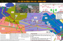 Tây Ninh chuẩn bị đầu tư đường Tân An - Bình Hiệp quy mô 10 làn xe