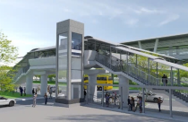 Khởi công 8 thang máy trọng tải 1.000kg dọc cầu vượt bộ hành tuyến metro số 1