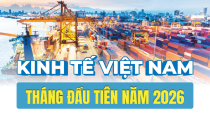 Kinh tế Việt Nam tháng đầu tiên năm 2026 qua những con số