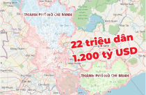 Quy hoạch tổng thể TP.HCM: Mục tiêu 22 triệu dân, quy mô kinh tế 1.200 tỷ USD