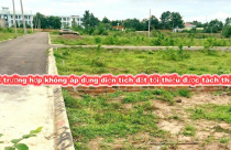 8 trường hợp không áp dụng diện tích đất tối thiểu được tách thửa