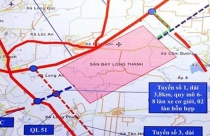 3 khu vực đô thị của Long Thành