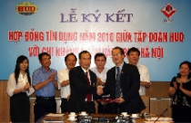 Tập đoàn HUD ký hợp đồng tín dụng năm 2010 với Chi nhánh ngân hàng BIDV Hà Nội 