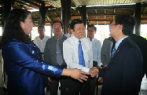 Ông Trương Tấn Sang thăm dự án Happyland VN 